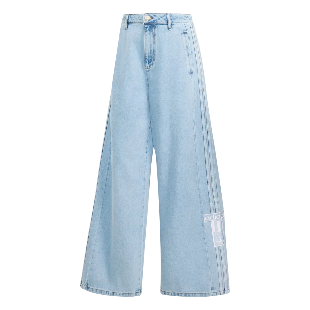 ADIBREAK MID-RISE WIDE-LEG DENIM PANTS