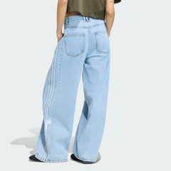 ADIBREAK MID-RISE WIDE-LEG DENIM PANTS