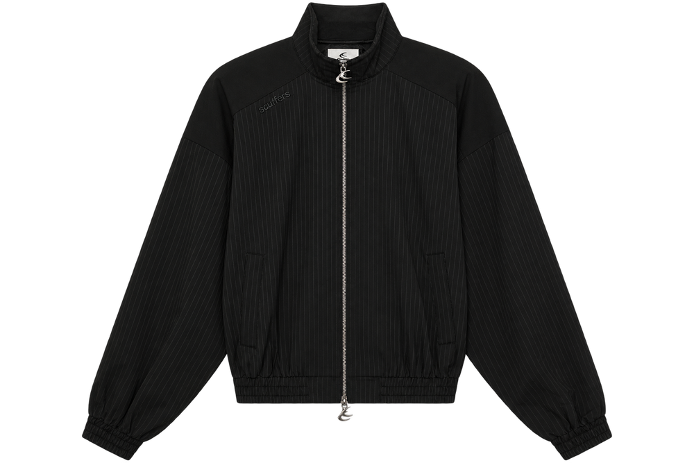 Nautica Black Pinstripe Jacket — prenda aislada