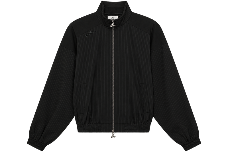 Nautica Black Pinstripe Jacket
