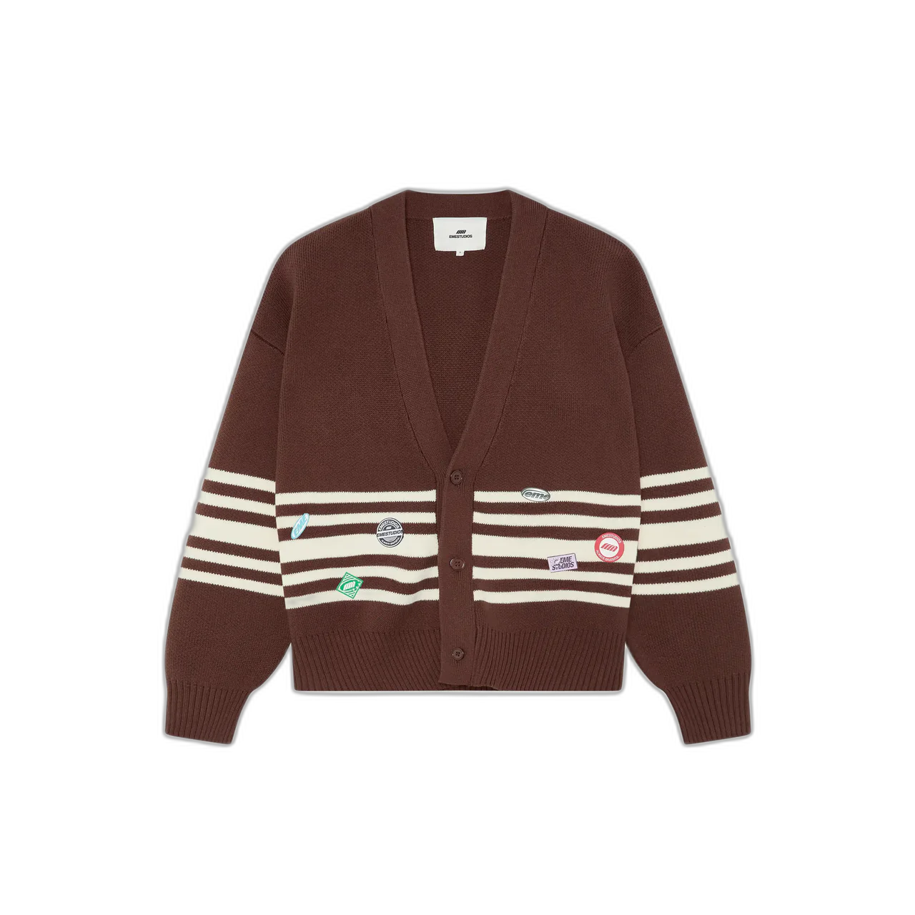 Pins Chocolate Cardigan
