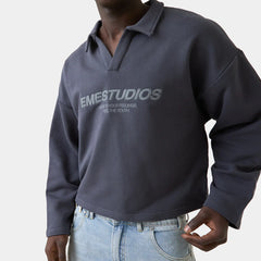 Playtime Ombre Blue Polo Crewneck