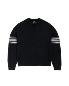 STRIPE RAGLAN CREW