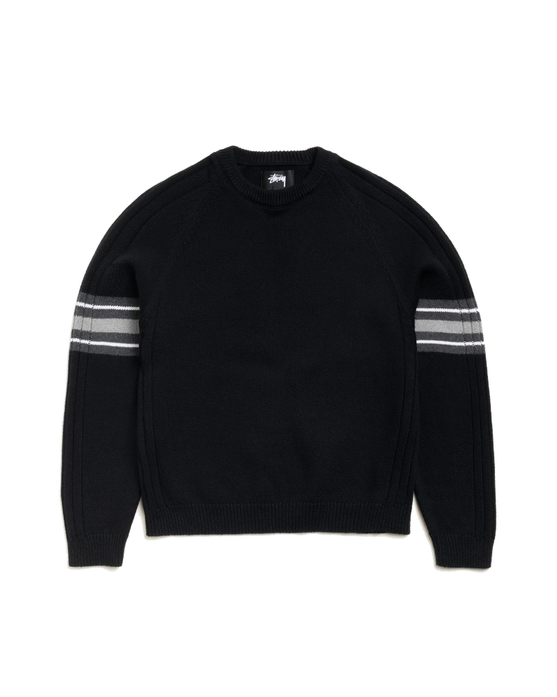 STRIPE RAGLAN CREW