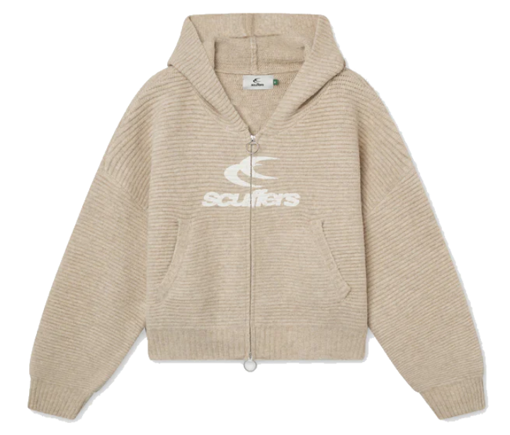 Roots Ecru Knit Zipper