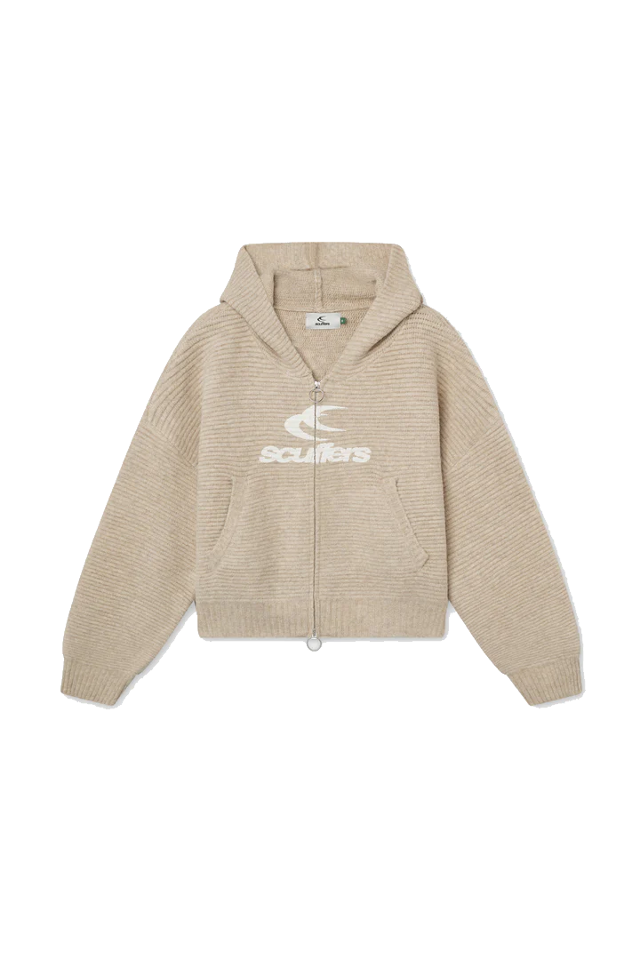 Roots Ecru Knit Zipper