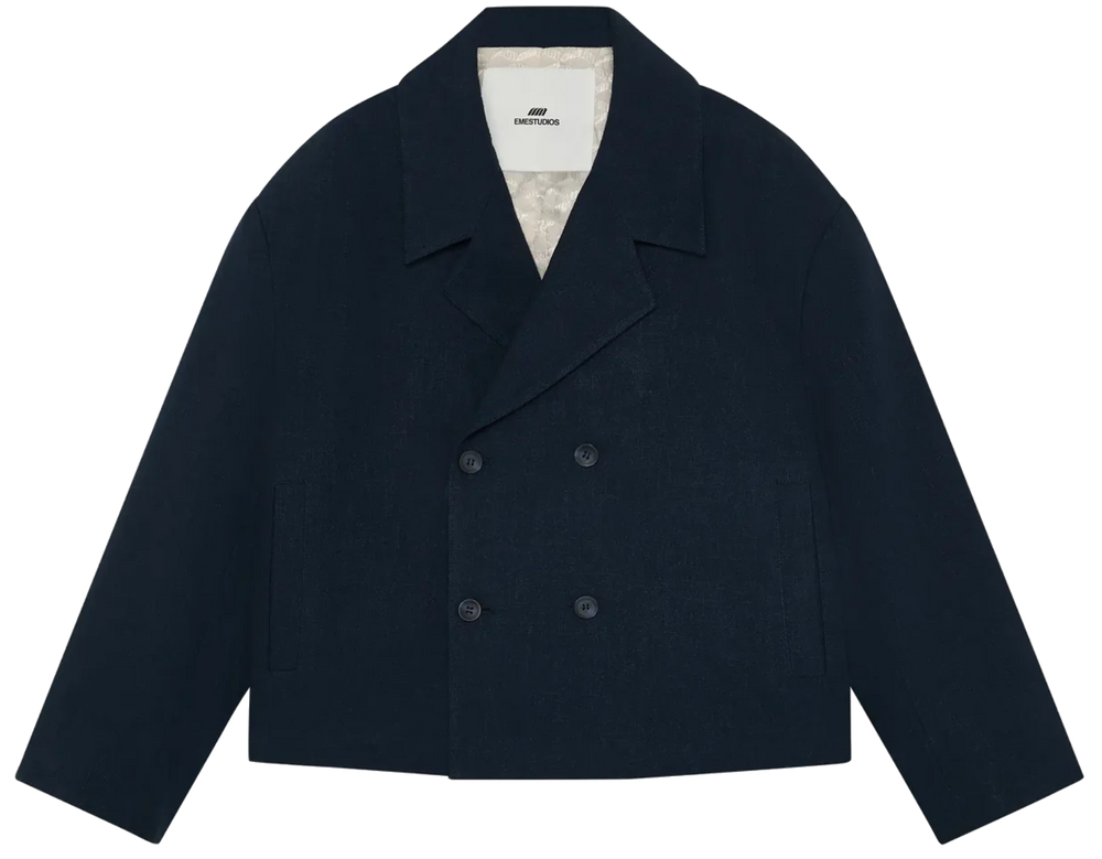 Tide Navy Linen Blazer
