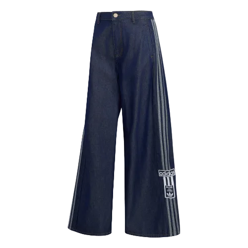 ADIBREAK MID RISE WIDE LEG DENIM PANT