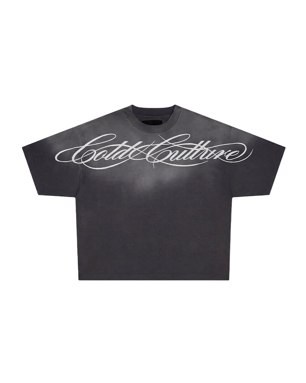 CROSSED SCRIPT TEE BLACK