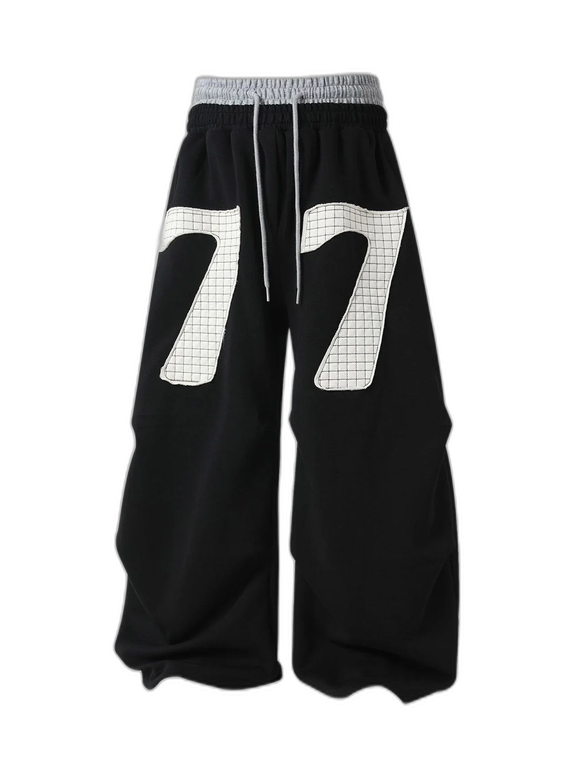 Double-Waisted Ruched Sweatpants