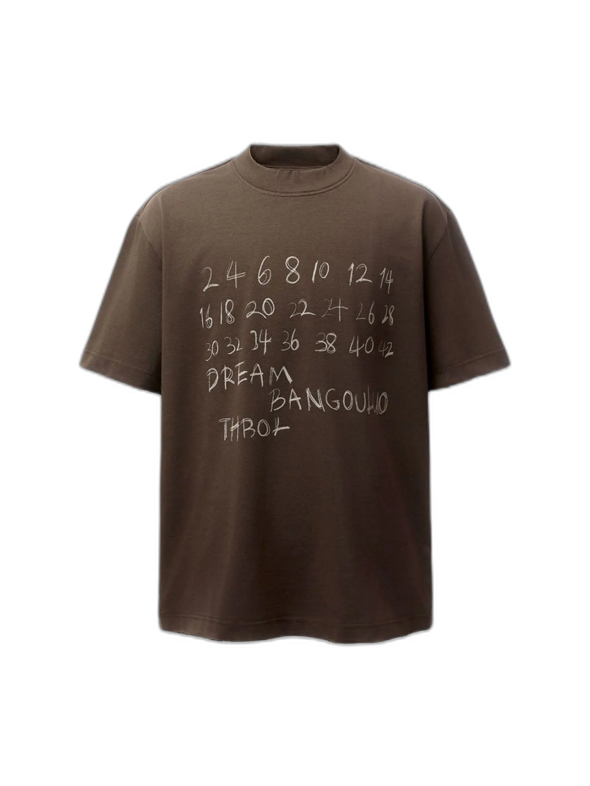 Hand-Drawn Numeric Jersey T-Shirt