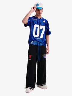Vintage Paratrooper Layered Look Sweatpants - Negro