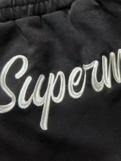 Street Graphic Drawstring Shorts - Negro