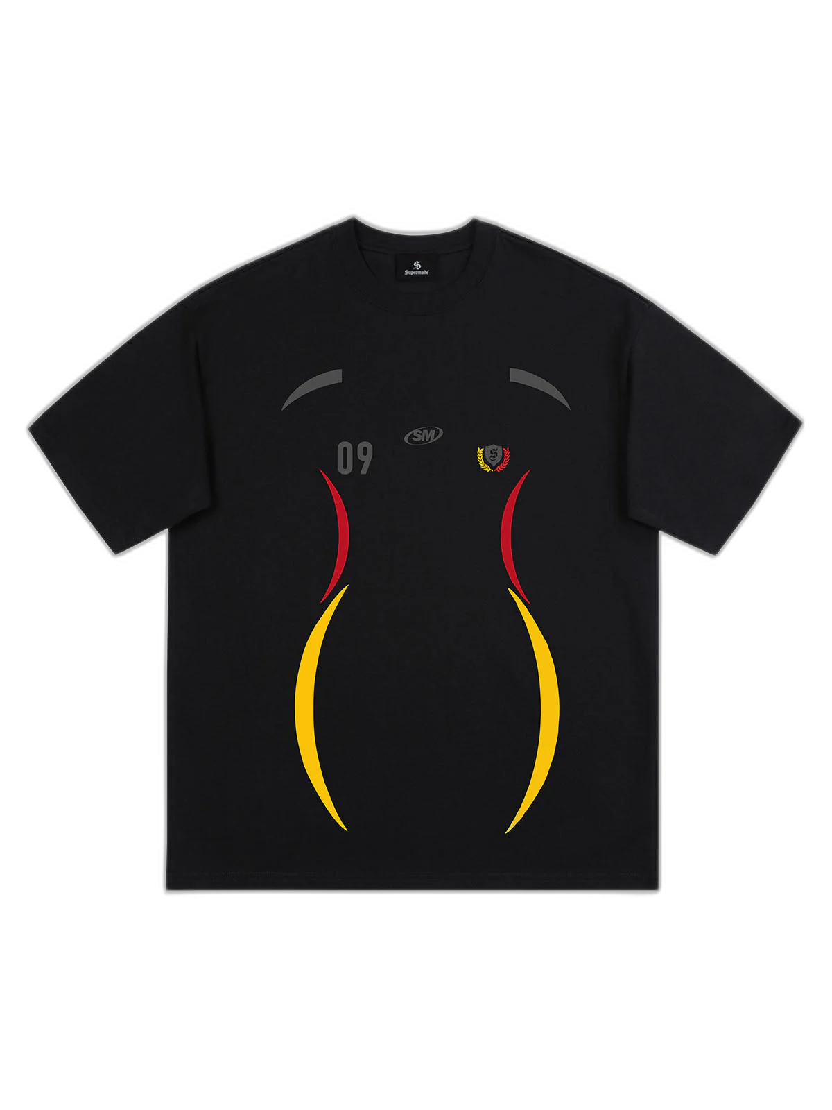 Retro 09 Graphic Crest Print T-Shirt