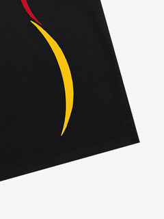 Retro 09 Graphic Crest Print T-Shirt - Negro