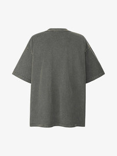 Vintage Artistic Graphic T-Shirt - Gris
