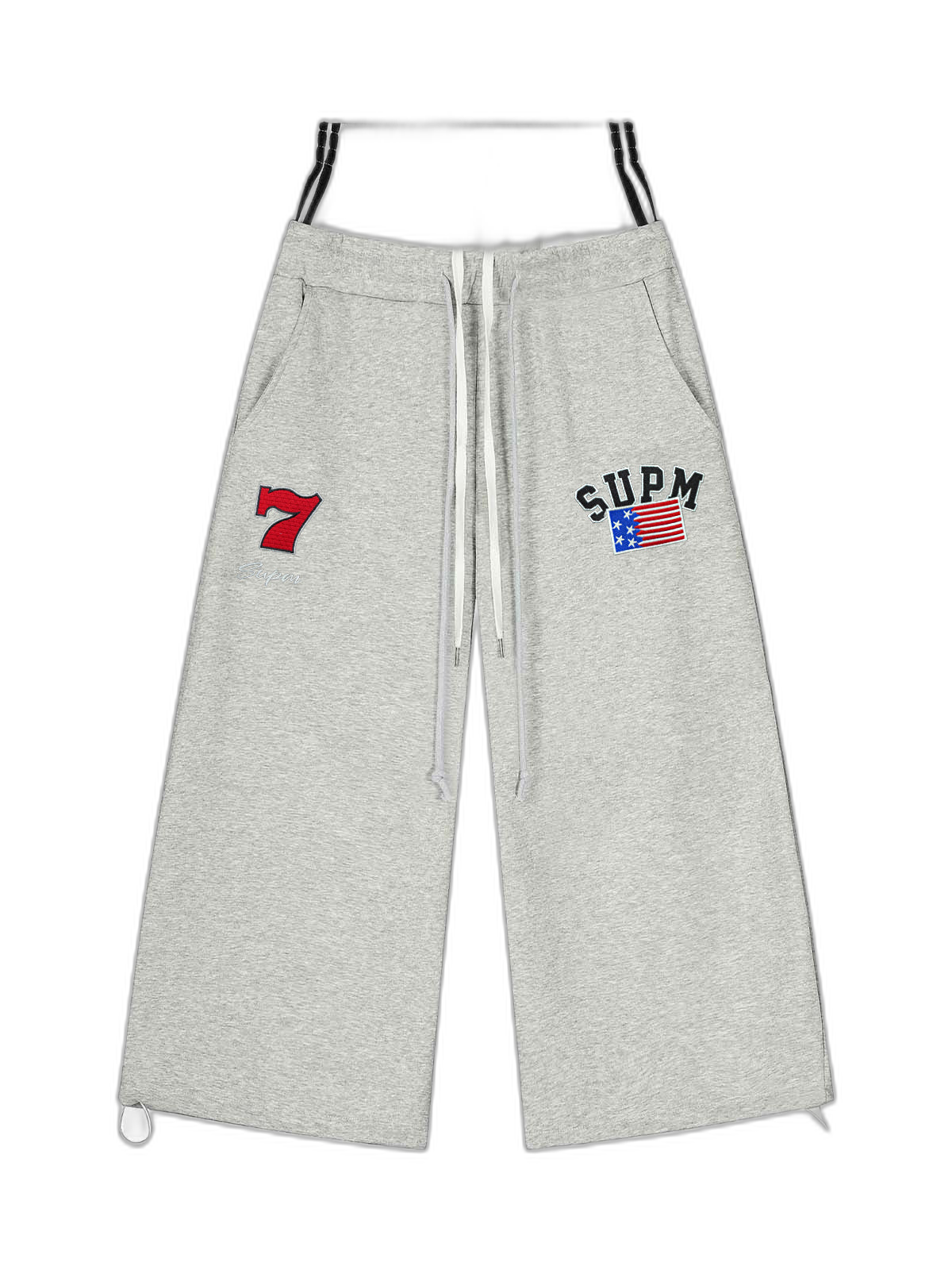 Vintage Paratrooper Layered Look Sweatpants