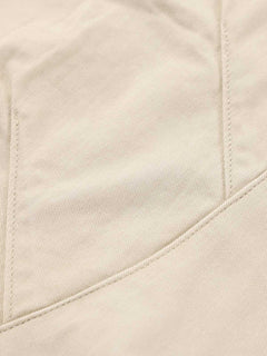 Sash-Belt Curved Balloon Pants - Khaki