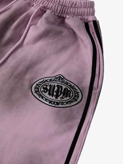 Supermade Vintage Distressed NO.3 Stand Collar Tracksuit - Rosa