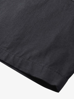 Retro Letter Print Short Sleeve Shir - Negro