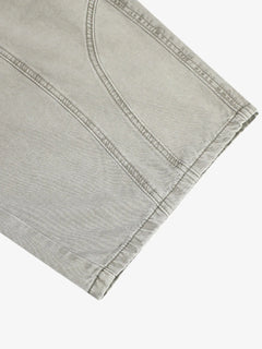 Patchwork Multi-Pocket Workwear Casual Machete Pants - Light Grey