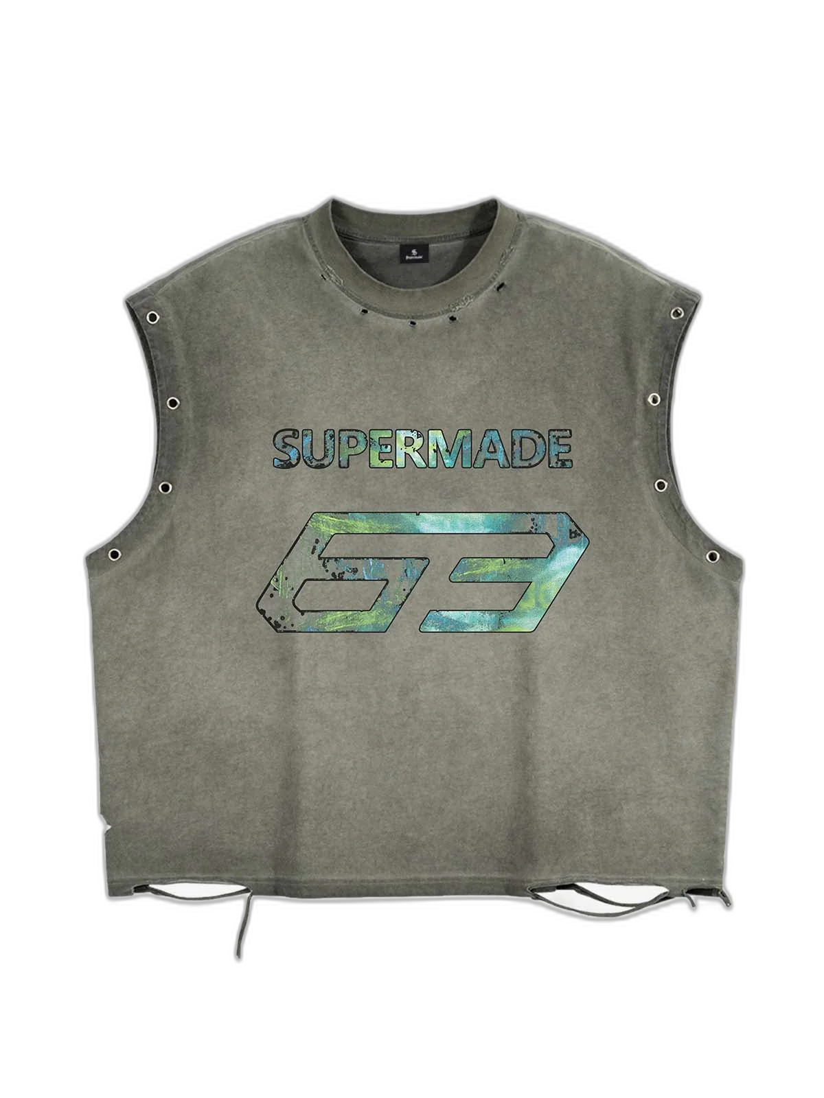 Vintage Washed 63 Graphic Sleeveless T-Shirt