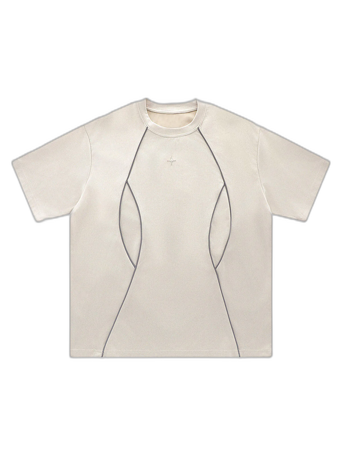 Functional Deconstructed Split Short-Sleeved T-Shirt