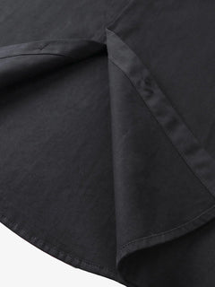 Oversized Graphic Cartoon Letter Print Short-Sleeve Shirt - Negro