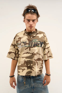 Double Camo Brown T-Shirt