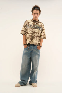 Double Camo Brown T-Shirt