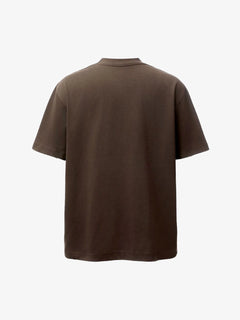 Hand-Drawn Numeric Jersey T-Shirt - Coffee