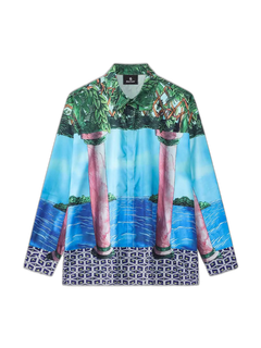 Vintage Roman Pillar Seascape Shirt - Photo Color