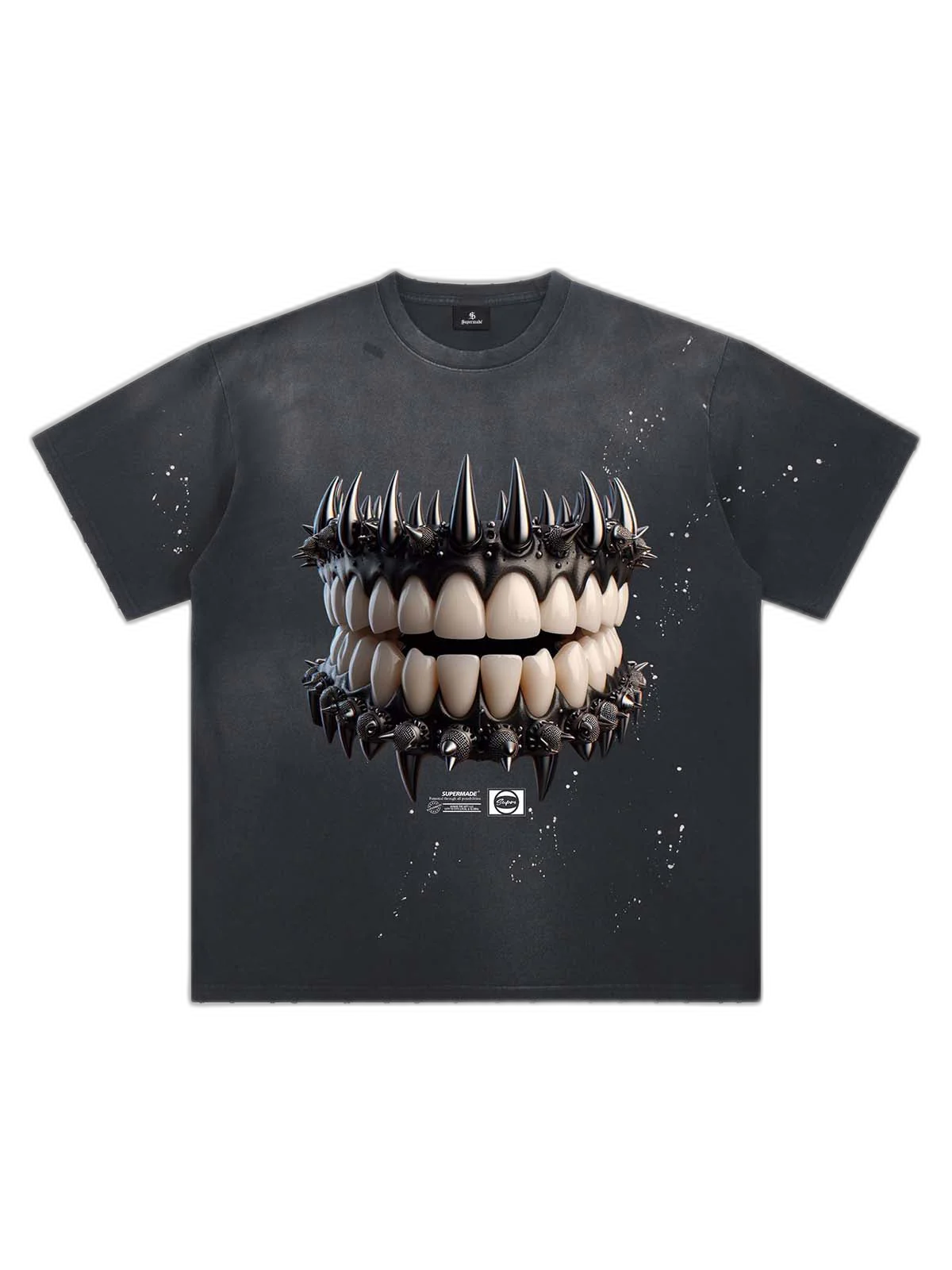 Spiked Teeth Graphic T-Shirt