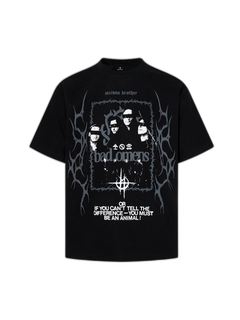 Blindfold Portrait Gothic Graphic T-Shirt - Negro - MAIN