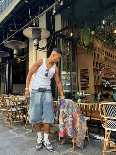 Street Reversible Short-sleeved Shirt - Café