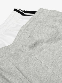 Vintage Paratrooper Layered Look Sweatpants - Light Gray