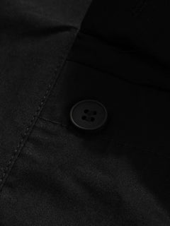 Woven Multi-Pocket Baggy Flared Pants - Negro