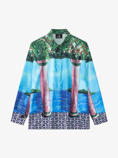Vintage Roman Pillar Seascape Shirt - Photo Color