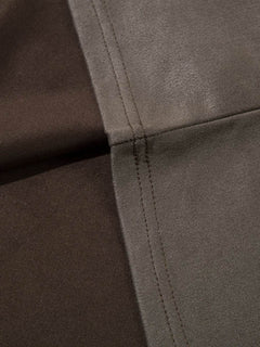 Suede Thorn Embroidered Vest - Coffee