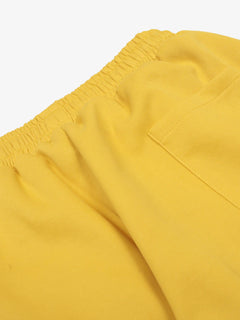 Fleece Vintage Side Stripe Drape Paratrooper Machete Wide Leg Pants - Amarillo