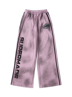 Supermade Vintage Distressed NO.3 Stand Collar Tracksuit - Rosa