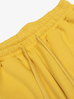 Fleece Vintage Side Stripe Drape Paratrooper Machete Wide Leg Pants - Amarillo