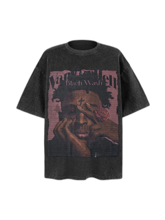 Vintage Artistic Graphic T-Shirt - Negro