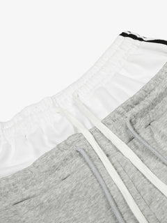 Vintage Paratrooper Layered Look Sweatpants - Light Gray
