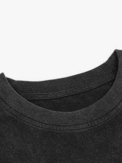 Vintage Artistic Graphic T-Shirt - Negro