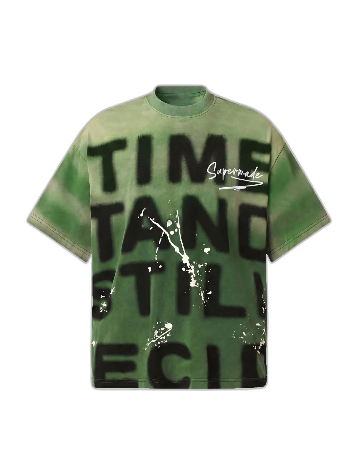 Ink Splash Letter Print T-shirt