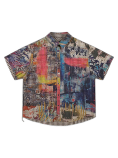 Street Reversible Short-sleeved Shirt - Café
