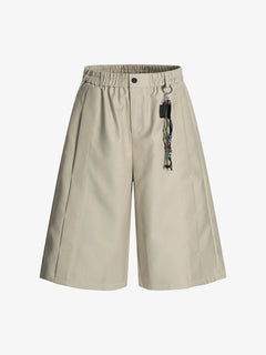 Deconstructed Drop-Effect Casual Jort - Albaricoque