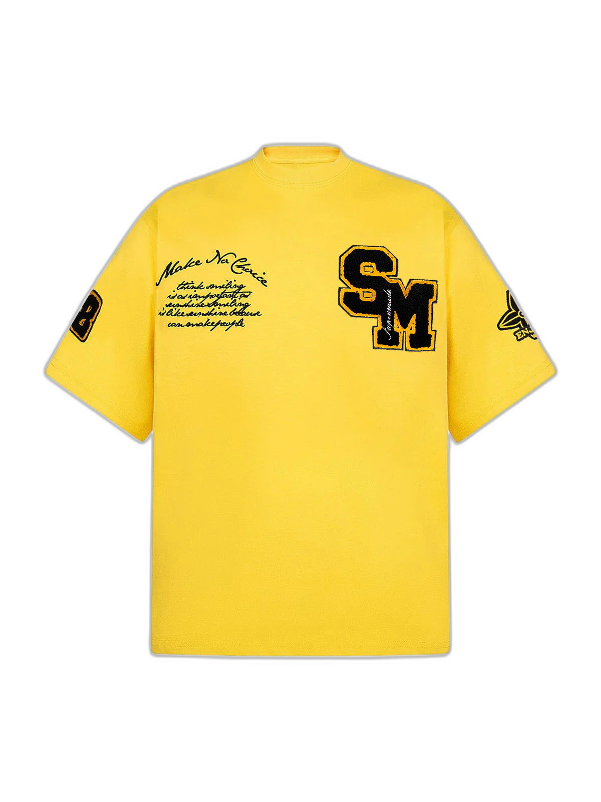 Retro Motorcycle Style Heavy Patch Embroidered T-shirt