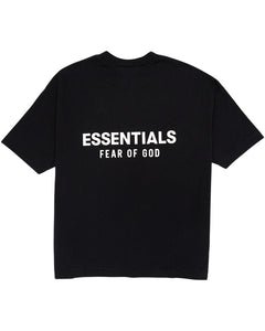 Fear of God Essentials Classic Short Sleeve Tee Jet Black - vista posterior